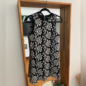 Sam Edelman Black and White Floral Mini Dress Size XS - Good Condition